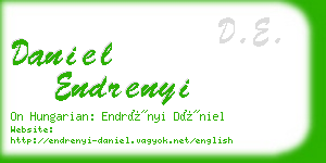 daniel endrenyi business card